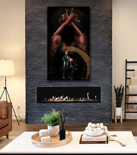 APhi...Held•High canvas print